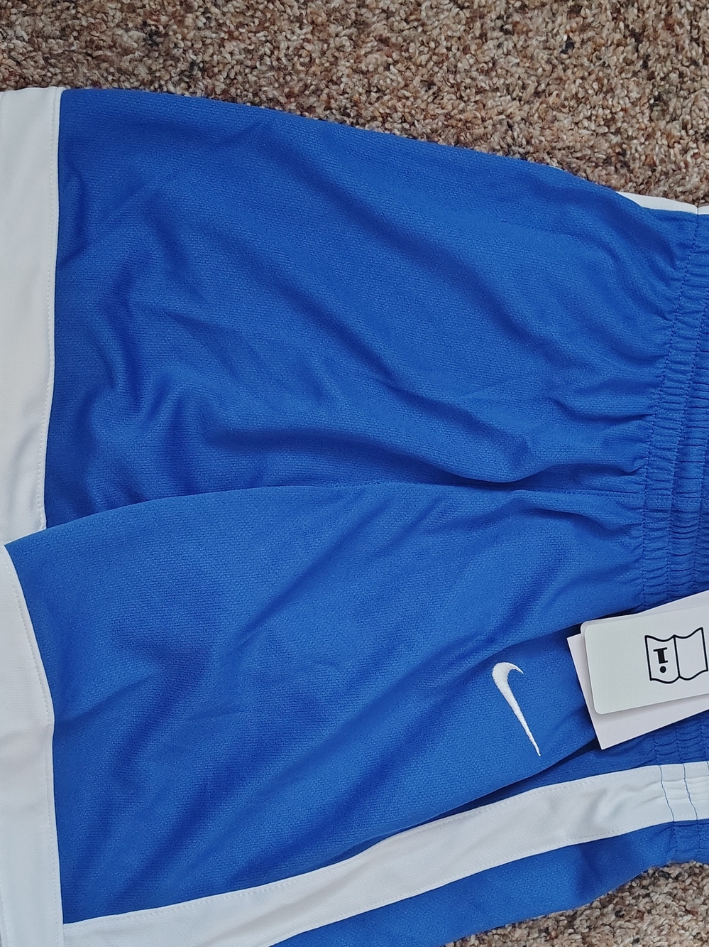 Nike Royal Blue Athletic Shorts with White Accents